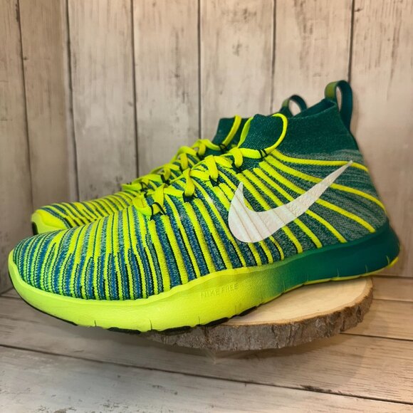 Nike Other - NIKE FREE TRAIN FORCE FLYKNIT Men Size 11.5 Green Training Sneaker 833275-313
